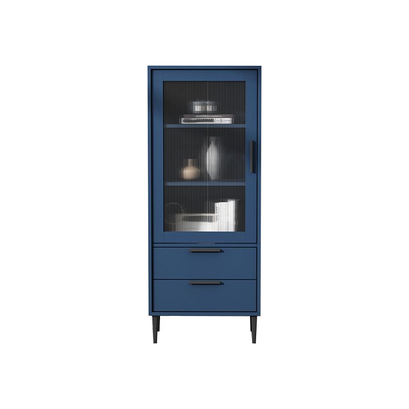 11.81" Wide Wooden Accent Cabinet with 1 Door Modern Side Cabinet with 2 Drawers