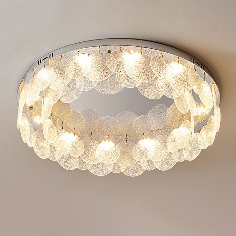 Silver Modernism Flush Mount Lighting LED Ceiling Light for Bedroom