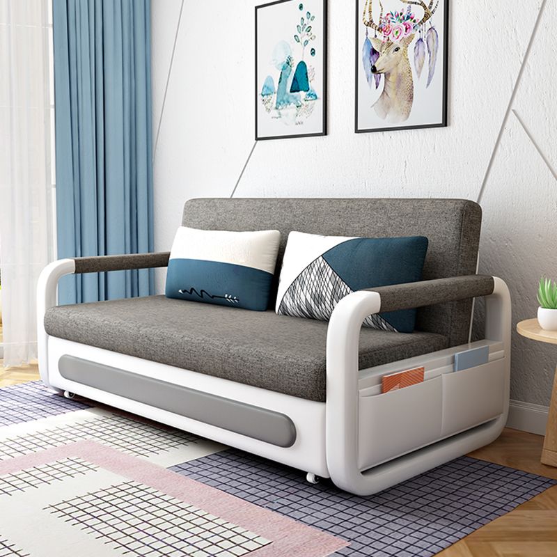 35" Wide Contemporary Sleeper Sofa Futon Storage Sleeper Sofa