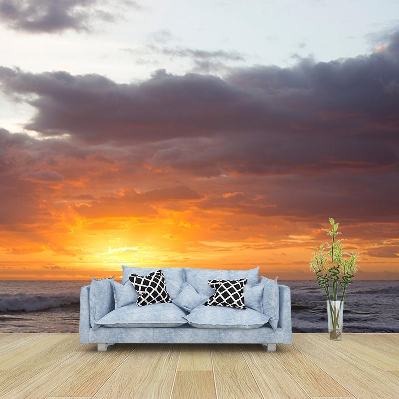 Customized Modern Sky Wall Mural Moisture Resistant Wall Art for Sitting Room