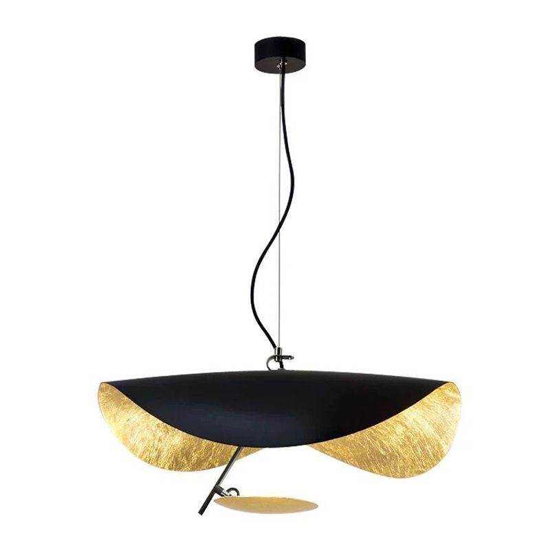 Lackiertes Metall -LED -Anhänger Licht im modernen Luxusstil schmiedeeisern hängenden Licht für Esszimmer