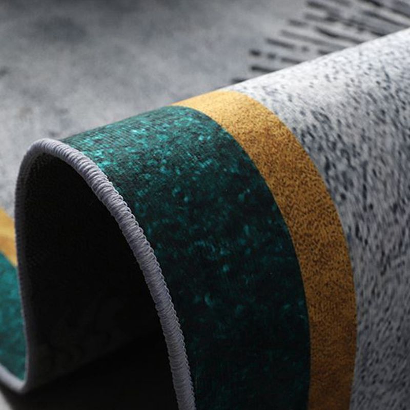 Area de tono gris de ocio alfombra de área de tono gris sencilable alfombra resistente a manchas de poliéster para decoración del hogar