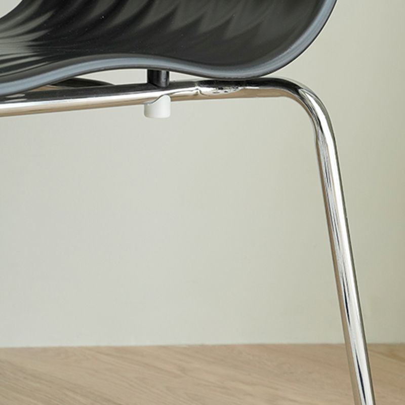 Industrial Style Side Chair Plastic Indoor Dining Chair for Living Room