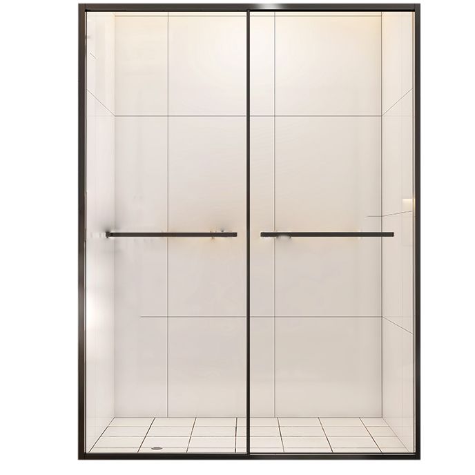 Full Frame Double Sliding Shower Door Clear Glass Shower Screen