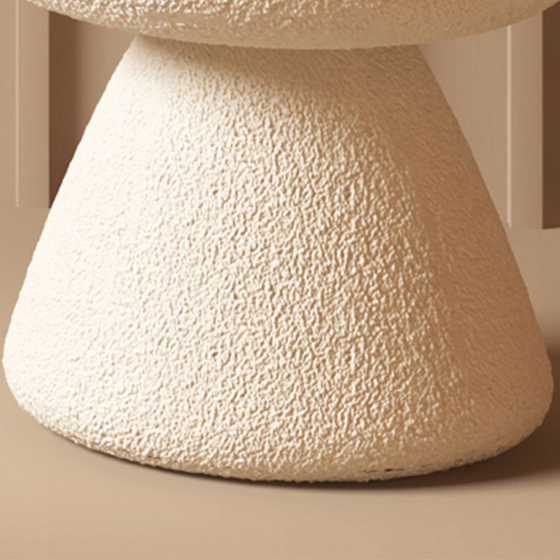 Oval Upholstered Entryway Bench Modern Seating Bench with Wooden Base