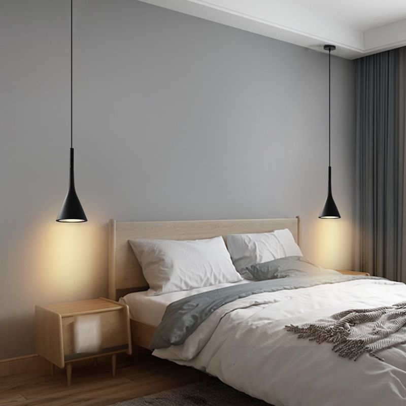 LED Metal Pendant lampe chambre à coucher moderne de style saccagé à style simple moderne