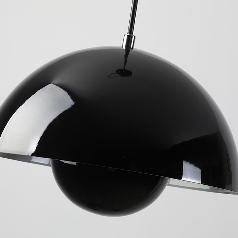 Domed Hanging Pendant Light Minimalist Metal Hanging Light Fixture