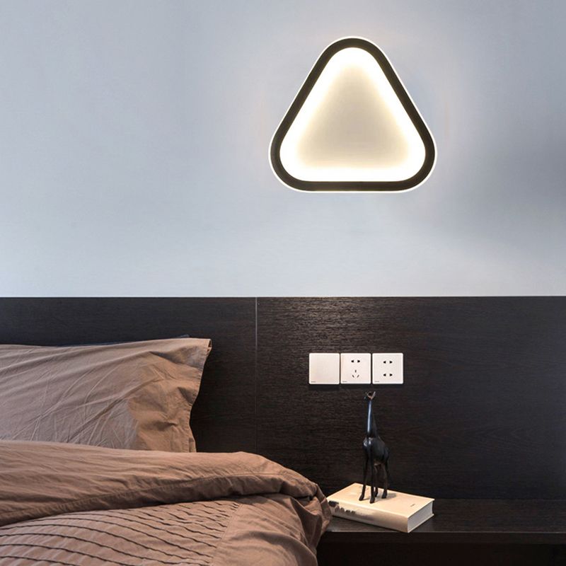 Geometry Shape Metal Wall Light Modern Style Single Light Wall Sconce Light