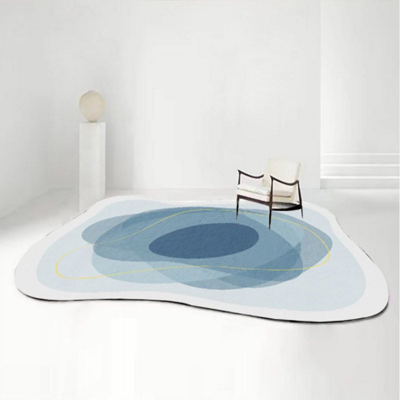 Stylish Novelty Shape Carpet Trendy Polyester Rug Anti-Slip Backing Carpet for Home Decor