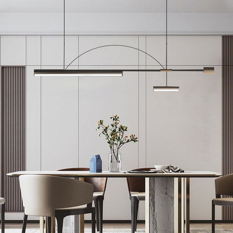 Metal Ceiling Pendant Light Modern LED Island Lighting Ideas for Kitchen
