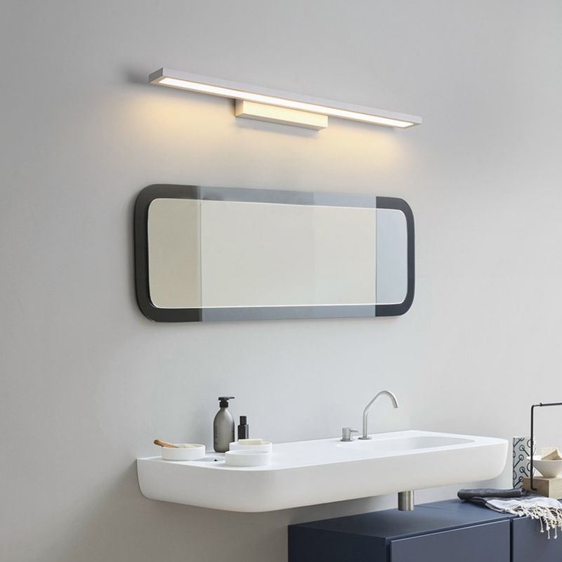 Rectangle Vanity Lighting Fixtures Modern Minimalist Style Metal  Vanity Sconces