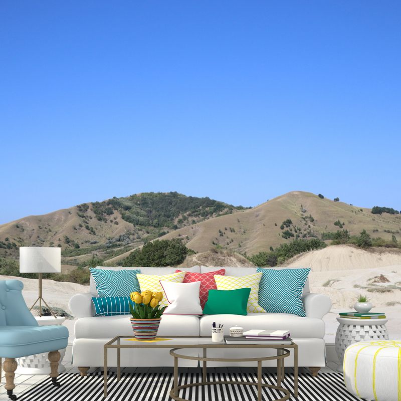 Dry Desert Wall Mural for Living Room Moisture Resistant Wall Decor, Personalized Size