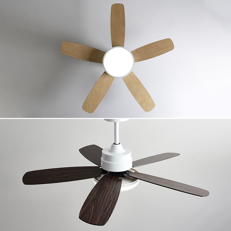 Unique Shape Metal Ceiling Fan Light Kids Style 1-Light Ceiling Fan Lamp for Living Room