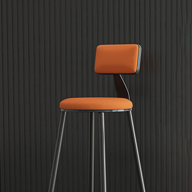 Scandinavian Matte Finish Velvet Counter Stool Footrest Home Barstool