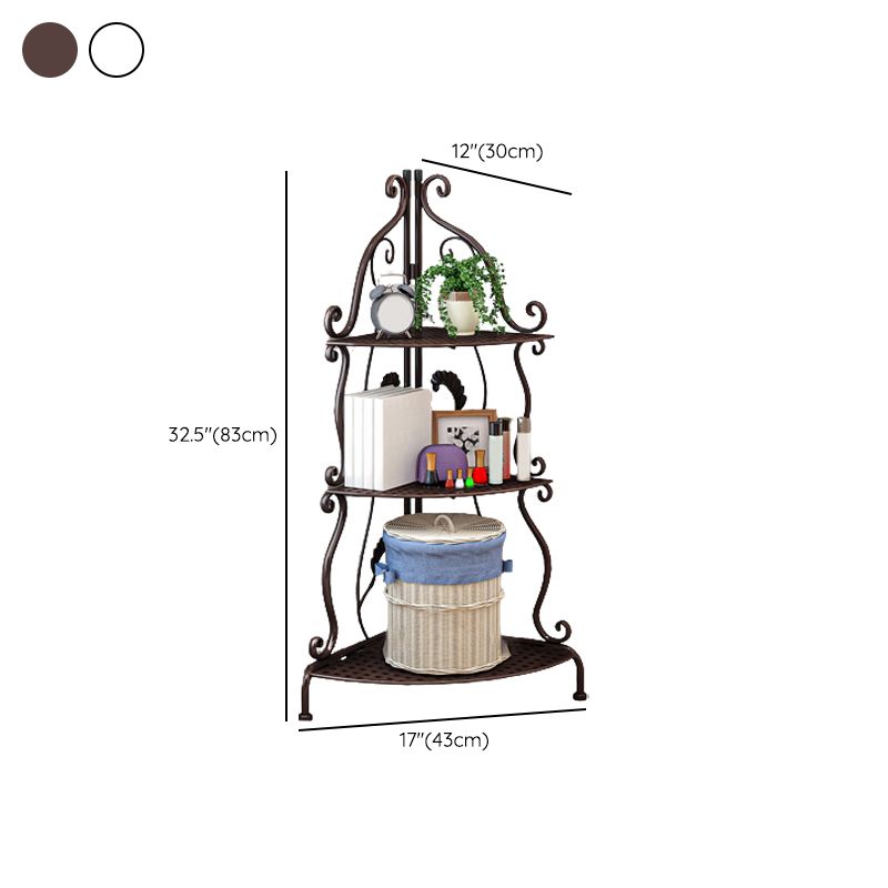 Metal Vertical Book Shelf Etagere Open Shelf Bookcase for Home