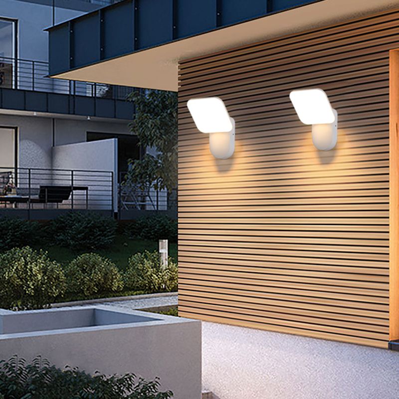 Simple Wall Sconce Waterproof Outdoor Sconce Light Fixture with Metal