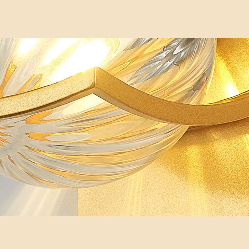 Spherical Bedroom Wall Light Sconce Glass  Contemporary Style Sconce Light Fixture