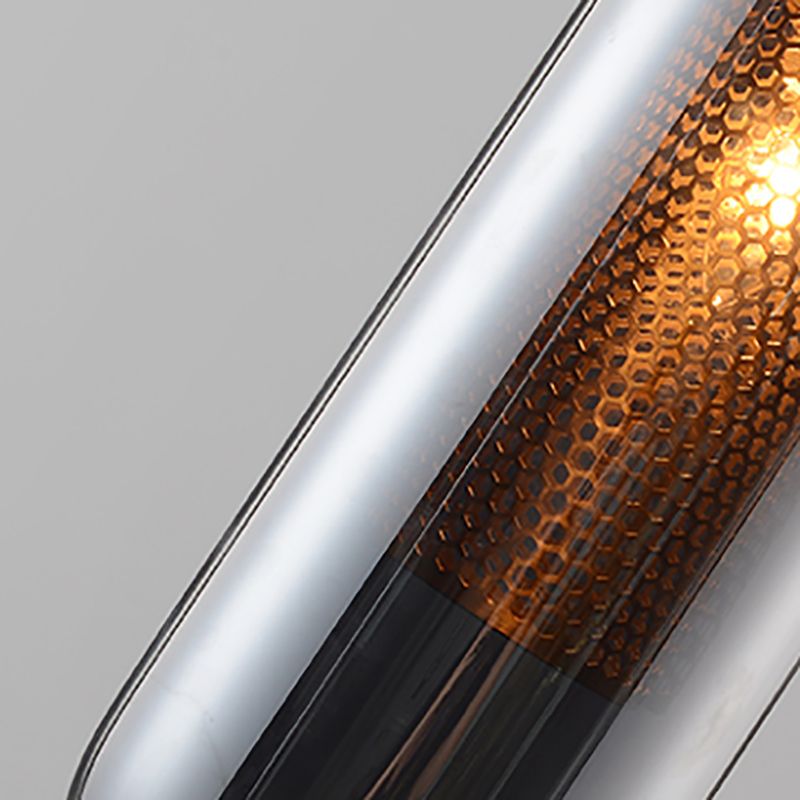 Glass Shade Hanging Light Industrial Style Pendant Lighting Ayémorrat pour le salon