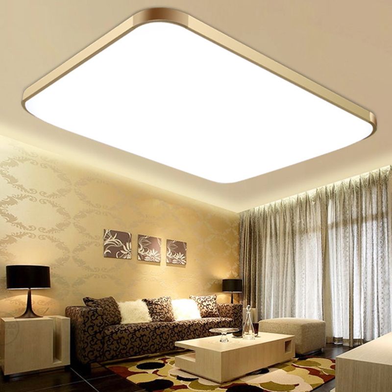 Plafonnier LED en aluminium de style moderne, plafonnier de salon avec 1 lumière