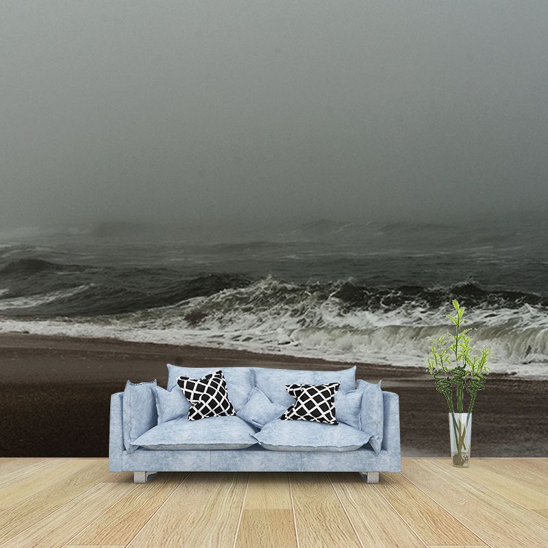 Photography Stain Resistant Mural Wallpaper Ocean Living Room Wall Mural