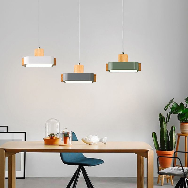 Nordic Brick Hanging Lamps Acrylic Hanging Pendant Lights for Bedroom