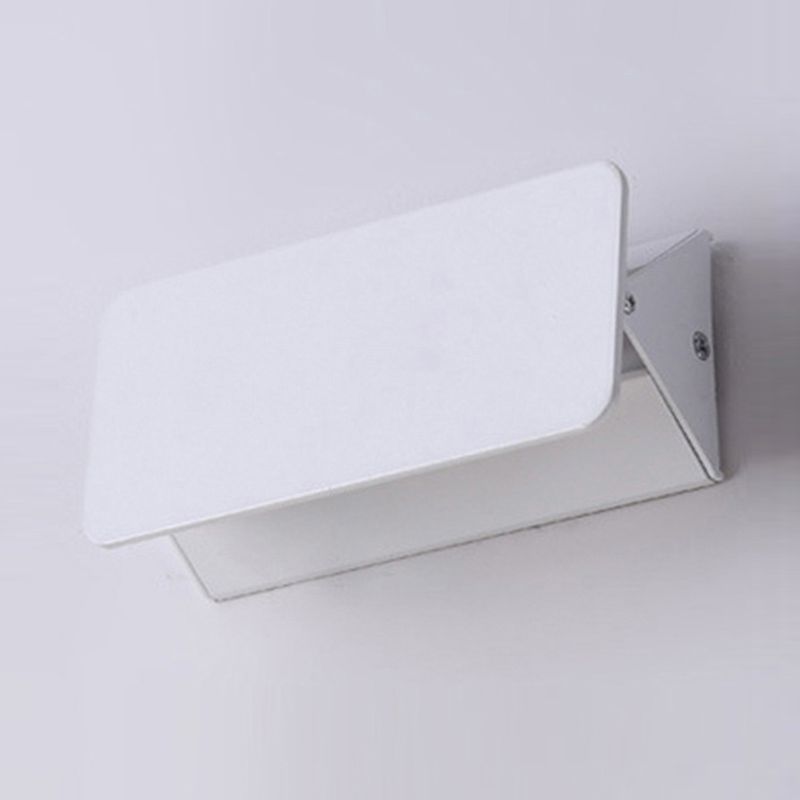 LED Wall Mount Light Metal Wall Sconce Light with Acrylic Shade for Bedroom