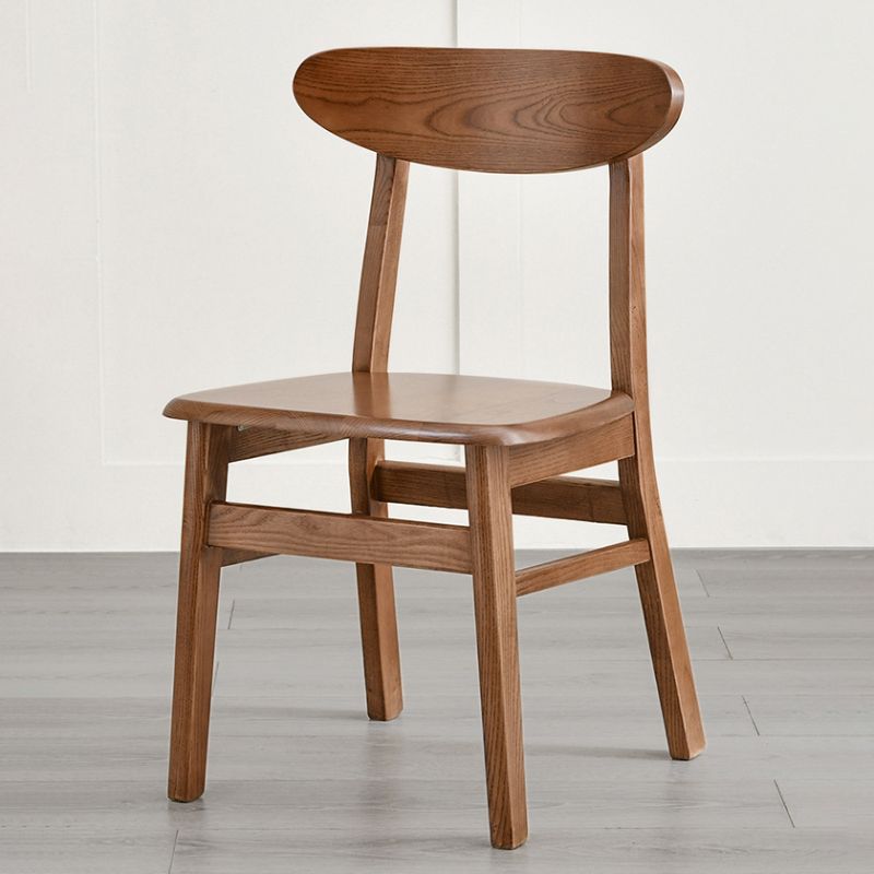 Traditional Kitchen Dining Chairs Solid Wood Open Back Side Chair