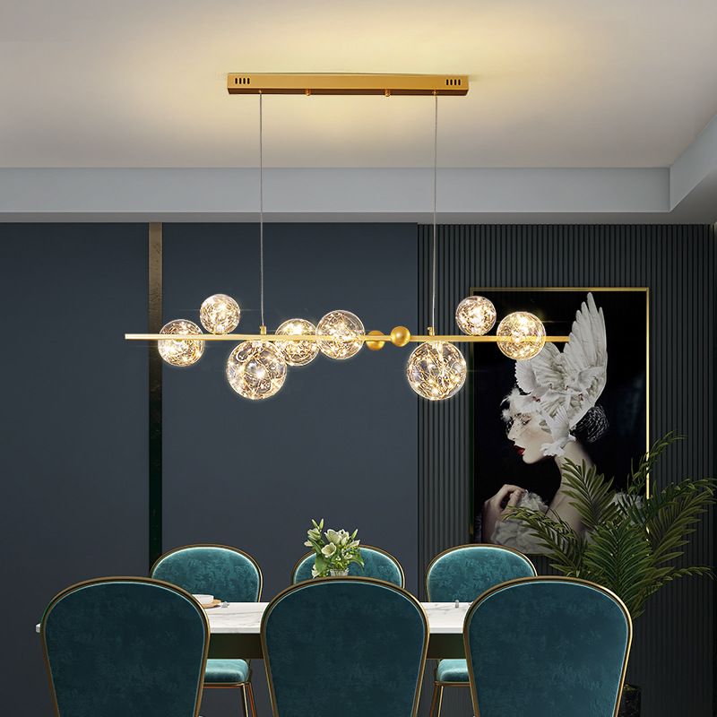 Modern Dining Pendant Lamp Fixture Kitchen Dining Room Glass Shade Hanging Light