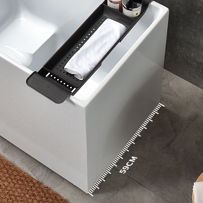 Stand Alone Antique Finish Soaking Bathtub Rectangular Modern Bathtub (Board not Included)