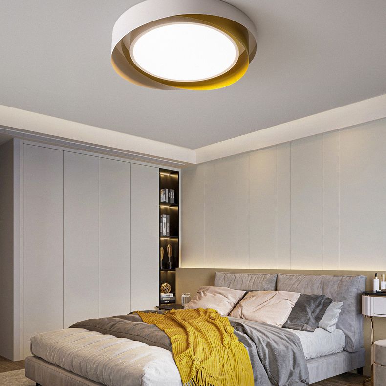 Nordic Modern Flush Mount Ceiling Light LED Spiral Flush Mount Lighting for Bedroom