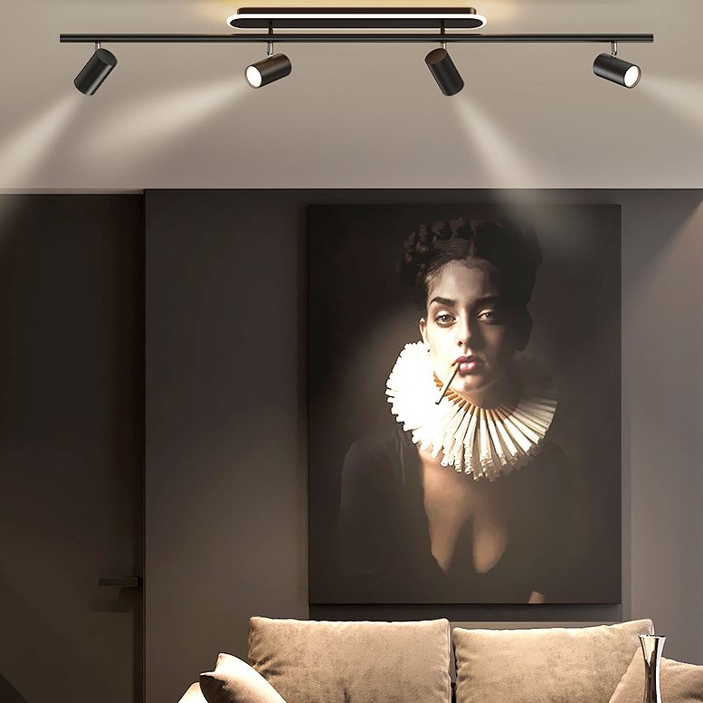 Luz de techo de semi rascilla LED de sombra acrílica en la simplicidad moderna Sputnik Metal Monte para el guardarropa