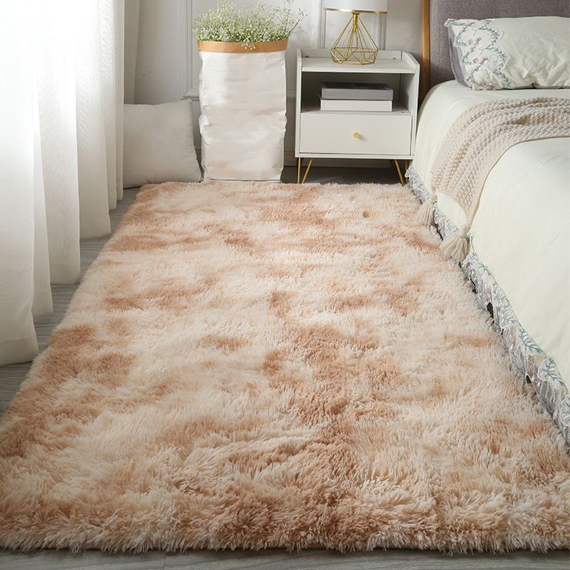 Casual Tie Dye Shag Rug Polyester Area Rug Stain Resistant Indoor Carpet for Home Decoration