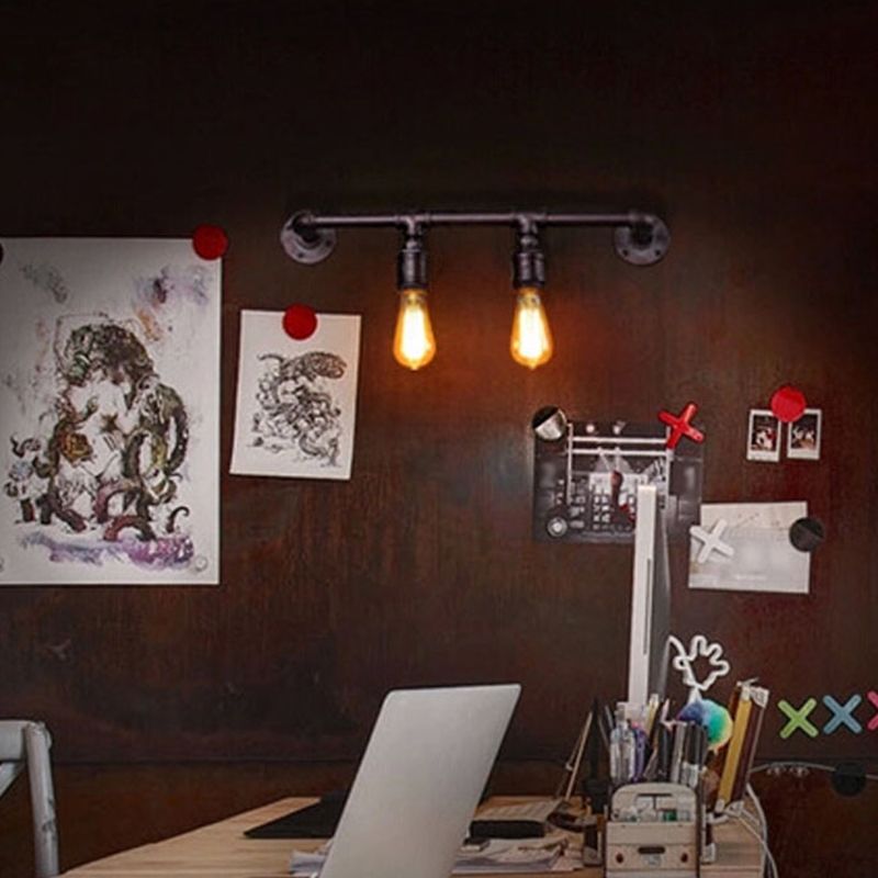 Schmiedeeisere Wand montiertes Licht Bauernhaus Rost bewaffnetes Wohnzimmer Wandleuchte