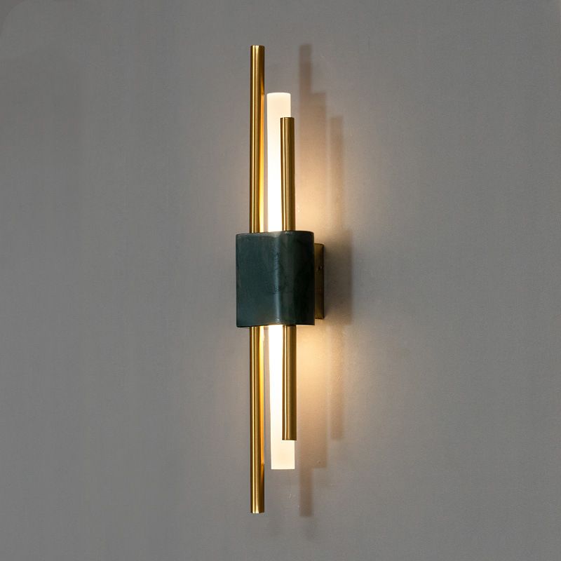 Modern Luxury LED Wall Lamp Iron Cylindrical Wall Sconce with Acrylic Shade