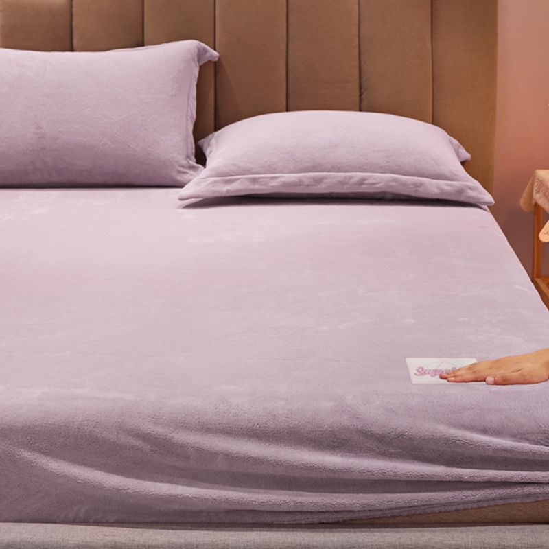 Polyester Bed Sheet Set Solid Color Extra Soft Bed Sheet Set