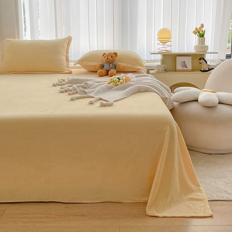 Winter Flannel Bed Sheet Set Super Soft Fitted Sheet for Bedroom