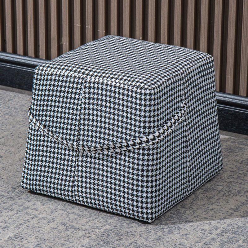 Moden Cotton Pouf Brown Scratch Resistant Pouf for Living Room