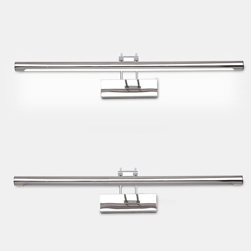 Linear Shape Metal Wall Sconce Modern Single Light Mirror Wall Mounted Lighting