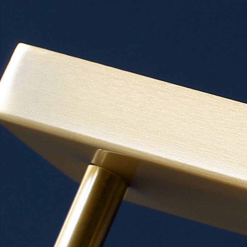 Diseño único de iluminación de la isla de cocina de 4 luces dorado con sombra de cristal