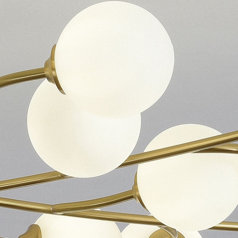 Luz de múltiples luces colgantes de vidrio lámparas de colgante de estilo moderno