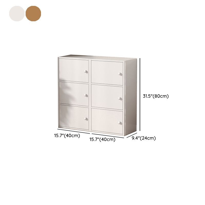 Modern Wooden Accent Cabinet Rectangle Storage Cabinet with Drawer