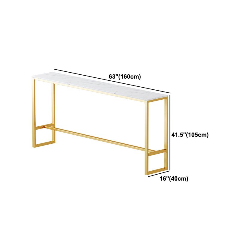 Glam Style 1/2/3 Pieces Bar Table Set Rectangle Bar Table with High Stools for Kitchen