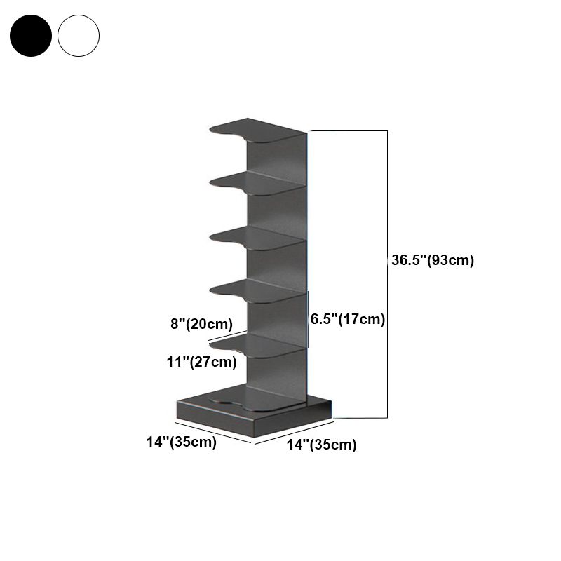 Metal Geometrisches Bücherregal zeitgenössischer Stil vertikales Buchregal