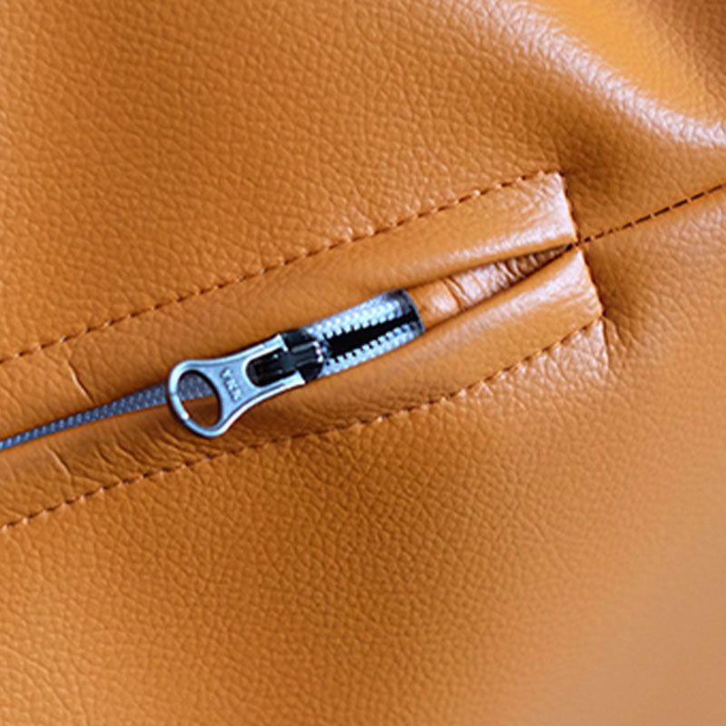 Modern Pouf Ottoman PU Leather Upholstered Solid Color Tear Resistant Square Ottoman