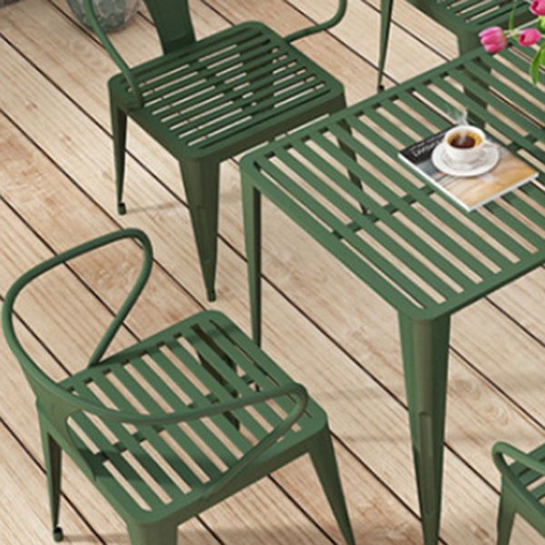Modern Style 1/5/7 Pieces Metal Bistro Set Metal Bistro Table Set for Terrace