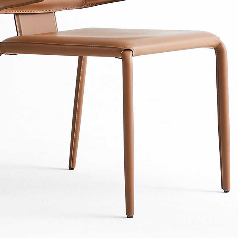 Mid-Century Modern Armless Side Chair Basic Four Leg Side Chair