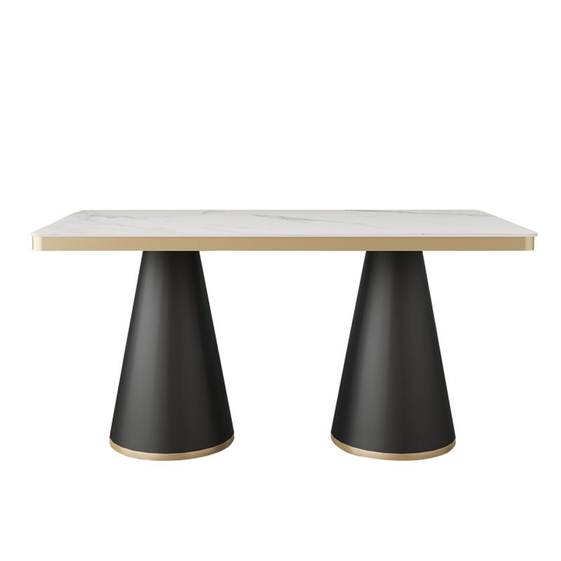 Leather Upholstered Chair Set Scandinavian 1/2/5 Pieces White Dining Table and Chairs