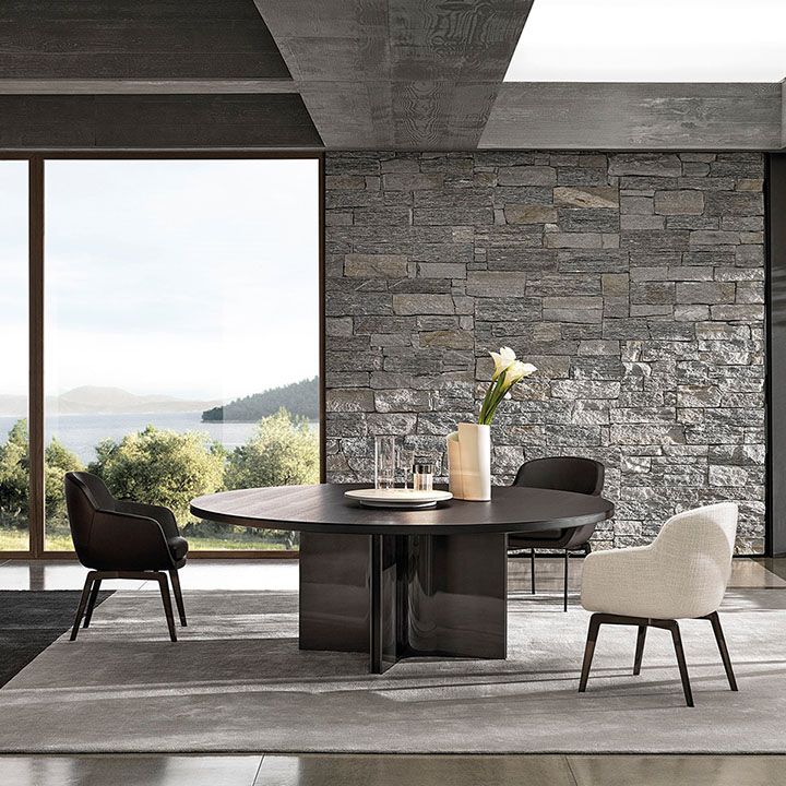 Upholstered Kitchen Dining Chairs Industrial Style Dining Chair with Black Legs