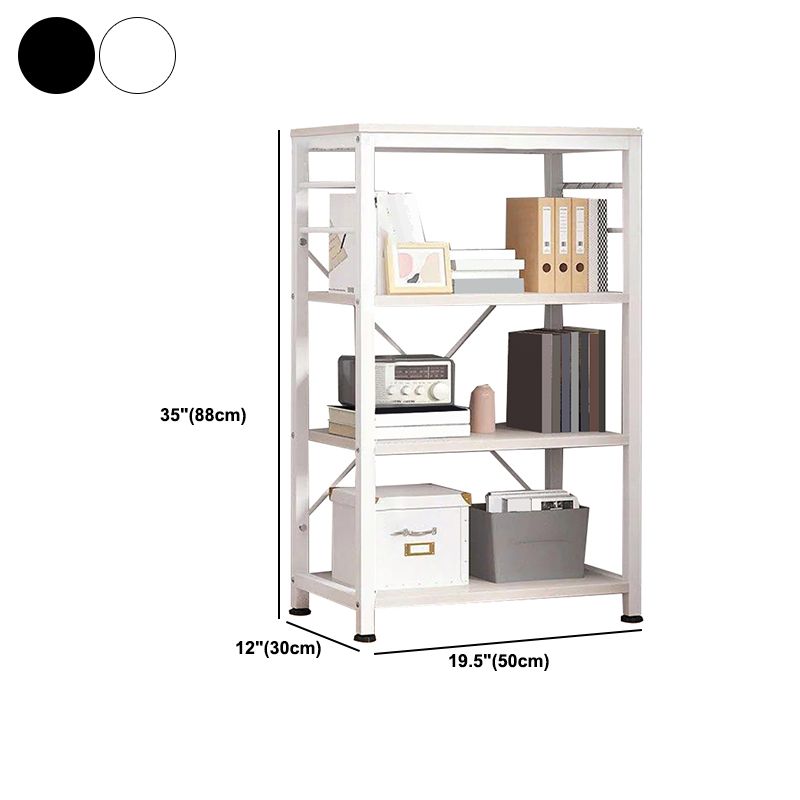 11.8" Wide Ladder Book Shelf Contemporary Style Home Metal Bookshelf