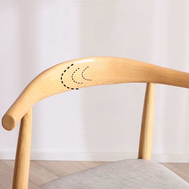 Chaise d'accompagnement scandinave intérieure en bois rembourré